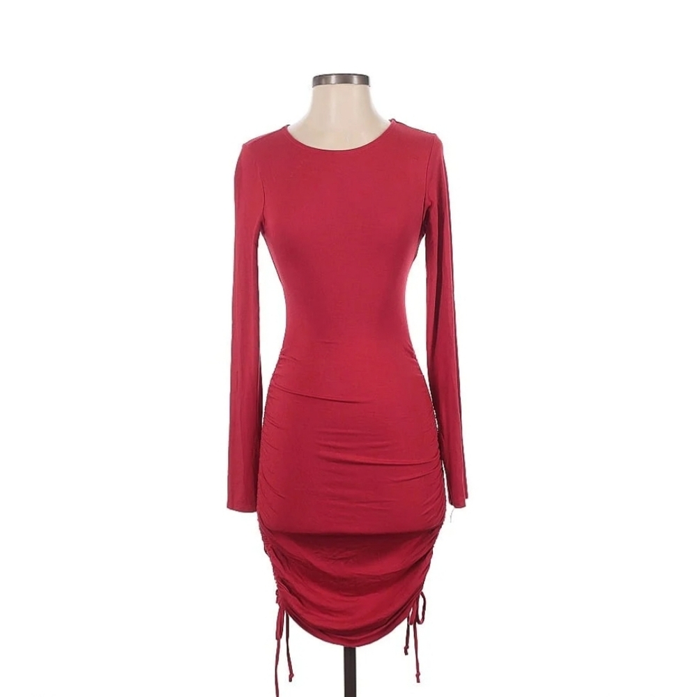 Melrose and Market Long Sleeve Red Dress